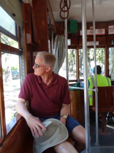 Trolley through Garden District, NOLA