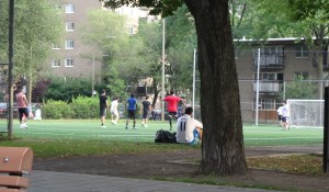 This 7v7 pick up game was serious business