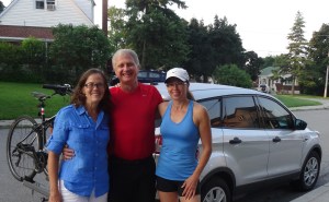 Caroline seeing us off on our return to the U.S.