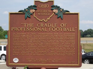 Story of why the Pro Football HOF is located in Canton