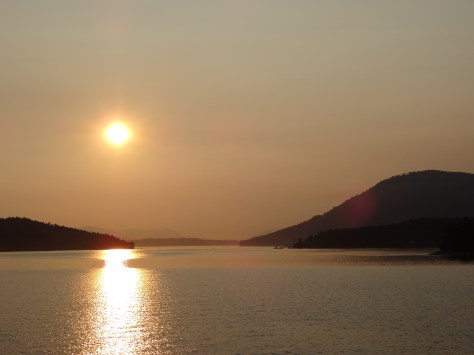 Sunsetting over the Strait of Georgia