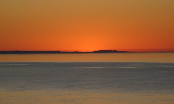 First Sunset of our Alaskan Cruise