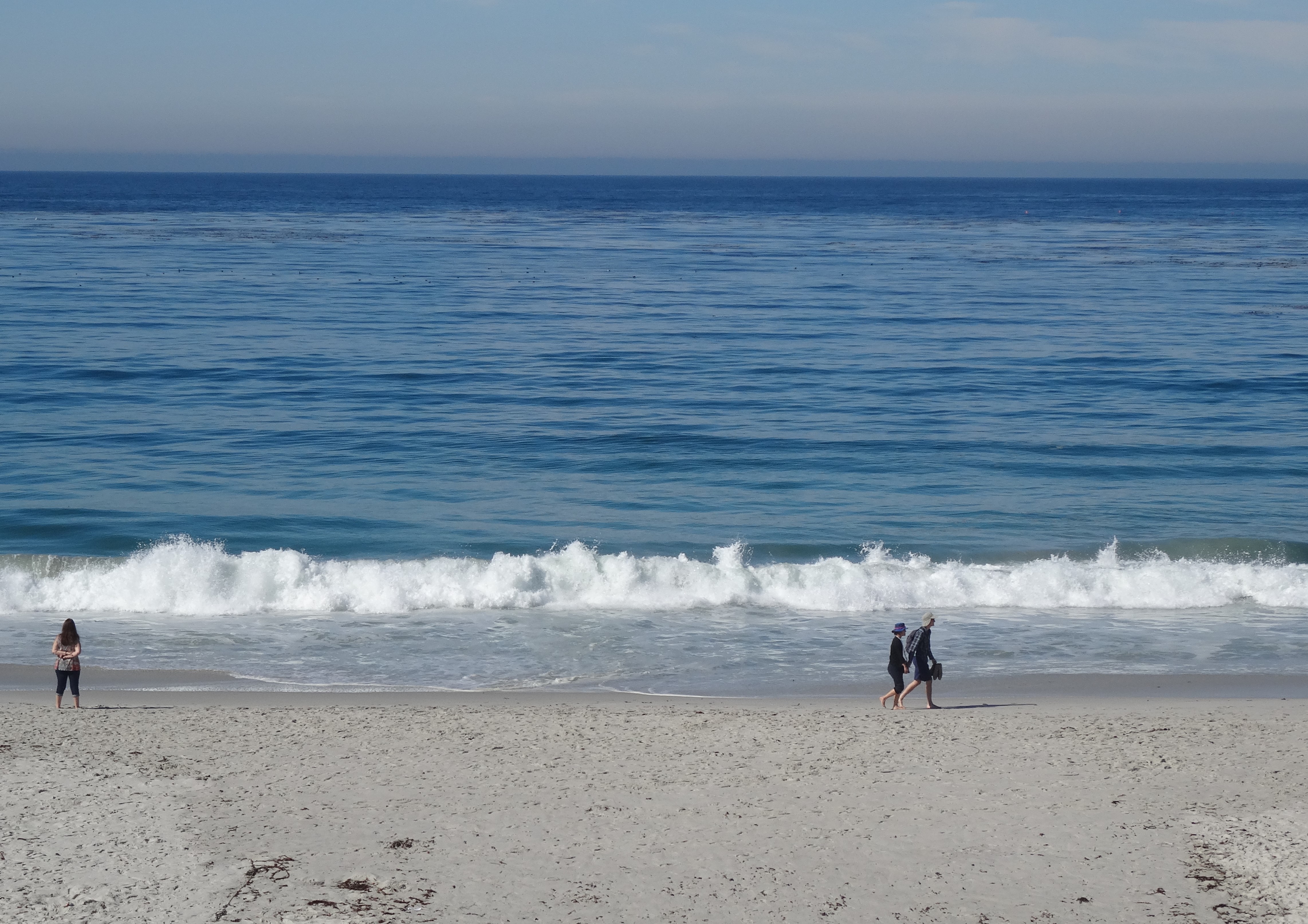 Morning Beach Walkers, Carmel-by-the-Sea, CA