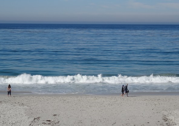 Morning Beach Walkers, Carmel-by-the-Sea, CA