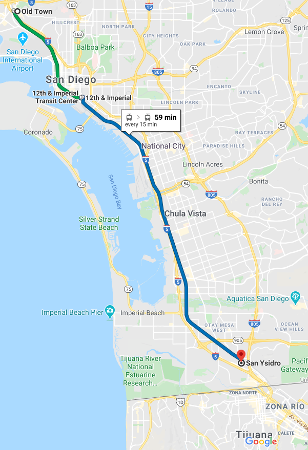 Green and Blue Lines, San Diego Trolley